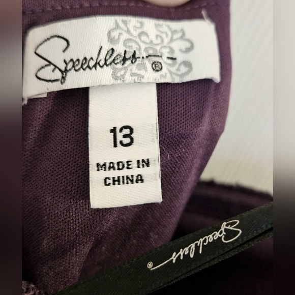 Speechless strapless prom dress size 12 dark purple from David's Bridal - Picture 6 of 7